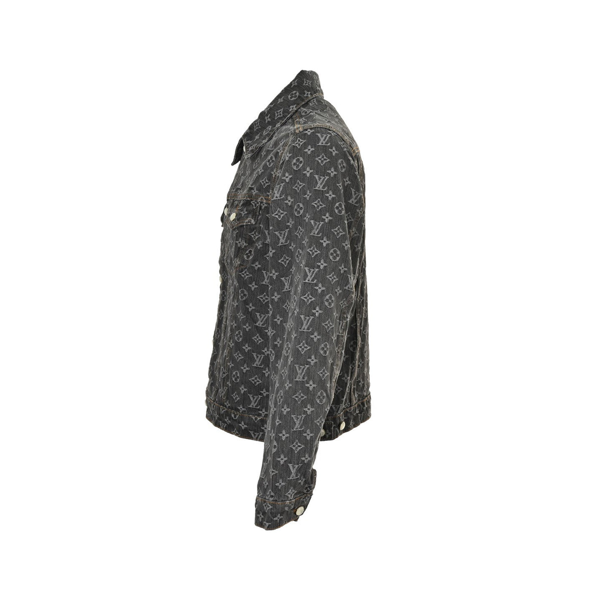 Monogram Denim Jacket | Washed Black