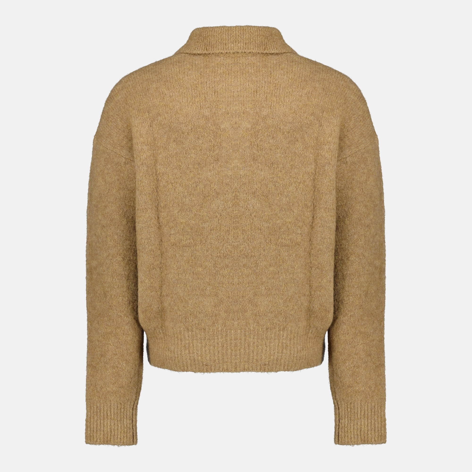 Brown Wool Polo