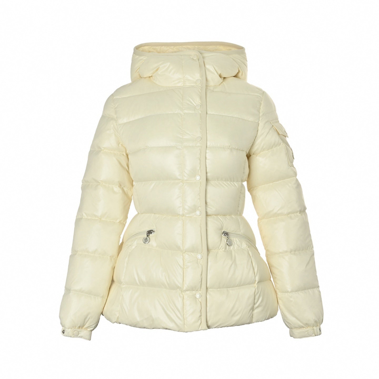 Glossy Hooded Puffer Jacket