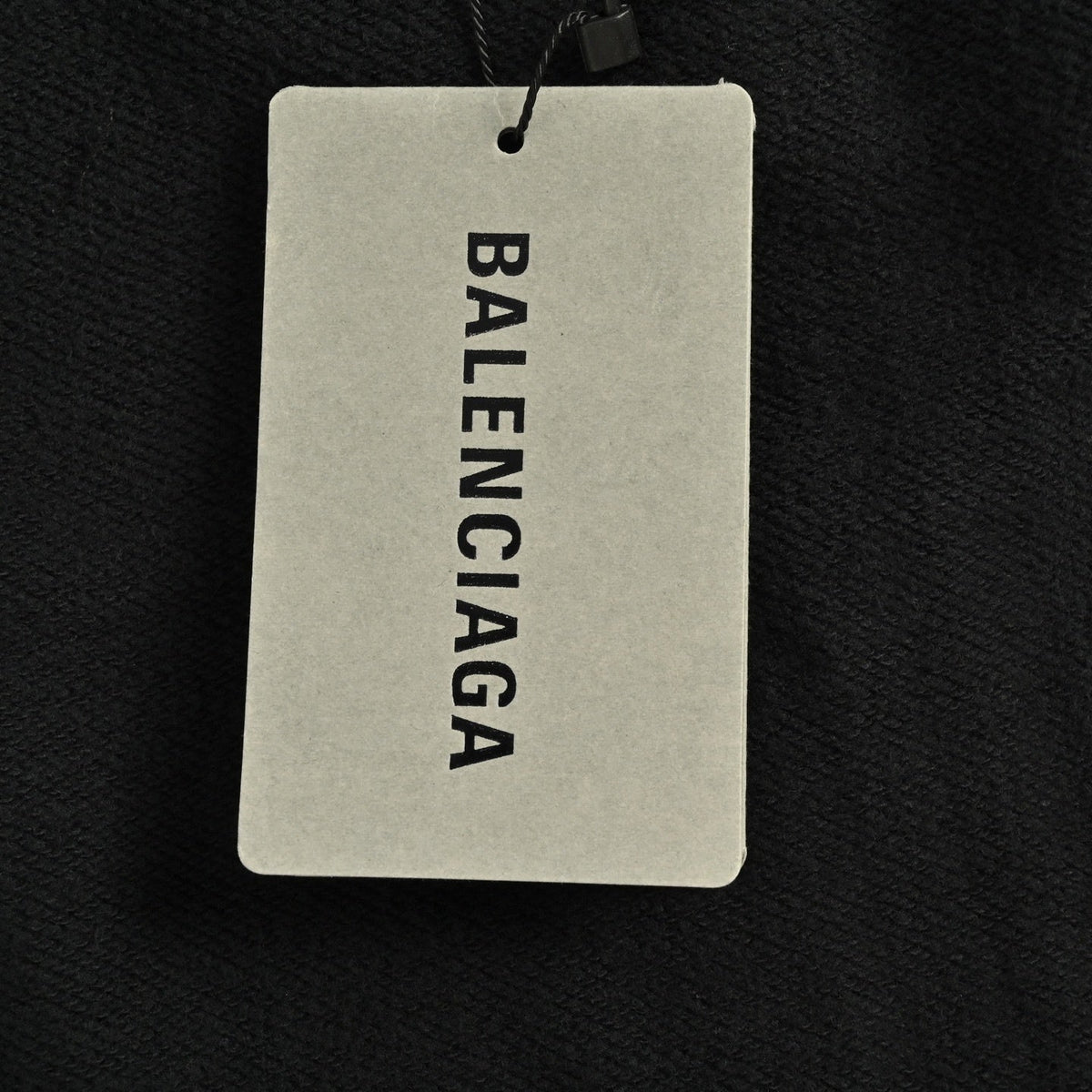 Tape Logo Distressed Zip Hoodie
