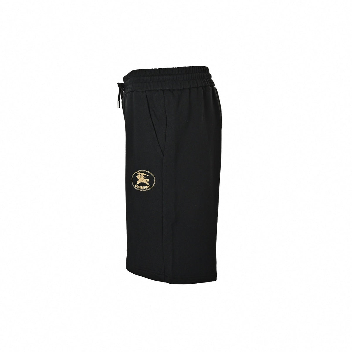 Embroidered Equestrian Knight Shorts | Black