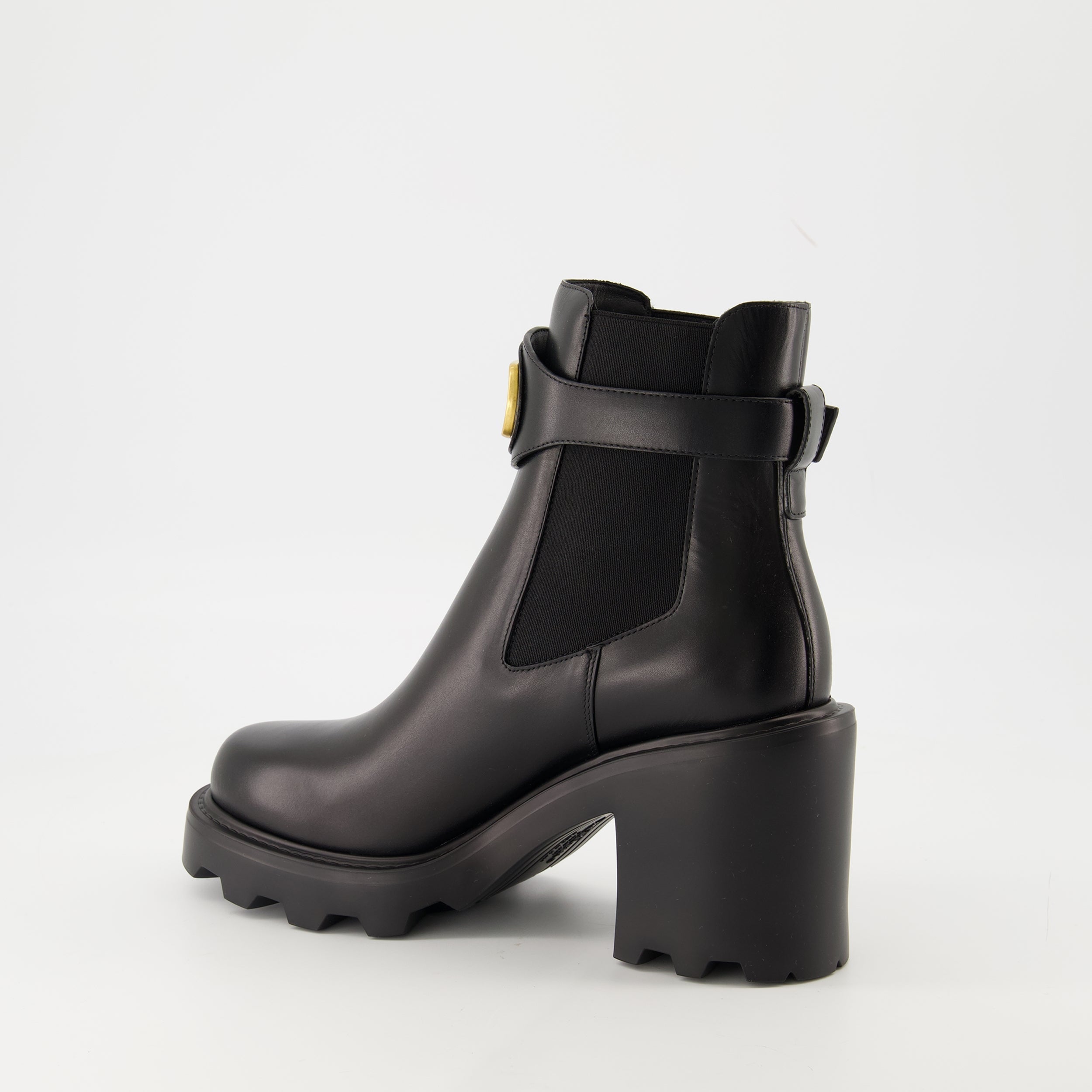 Beatle Heeled Ankle Boots