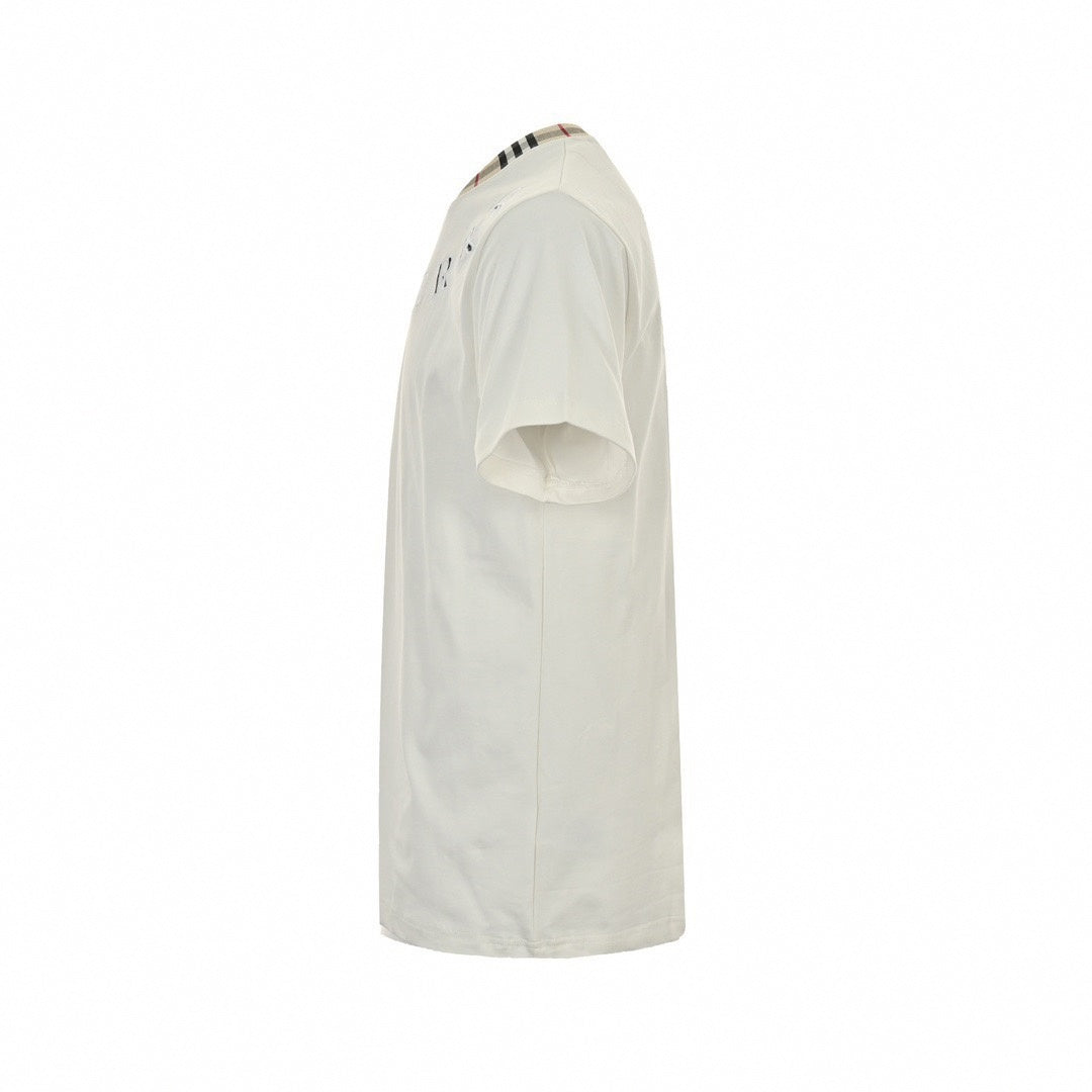 Arched Check Logo T-Shirt - White