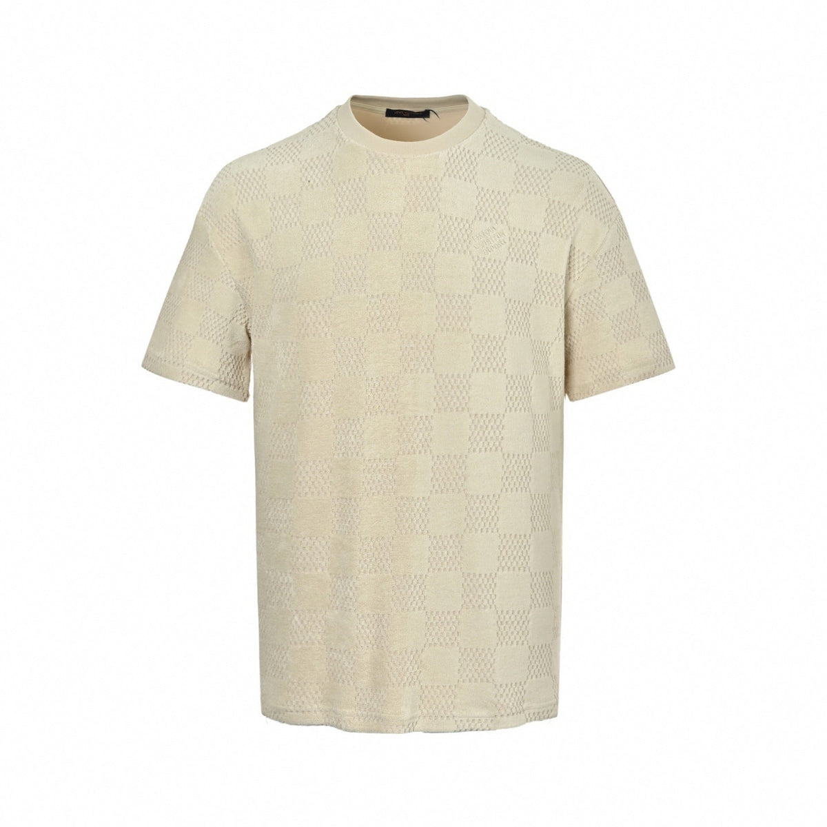 Damier Cotton Toweling Set | Beige