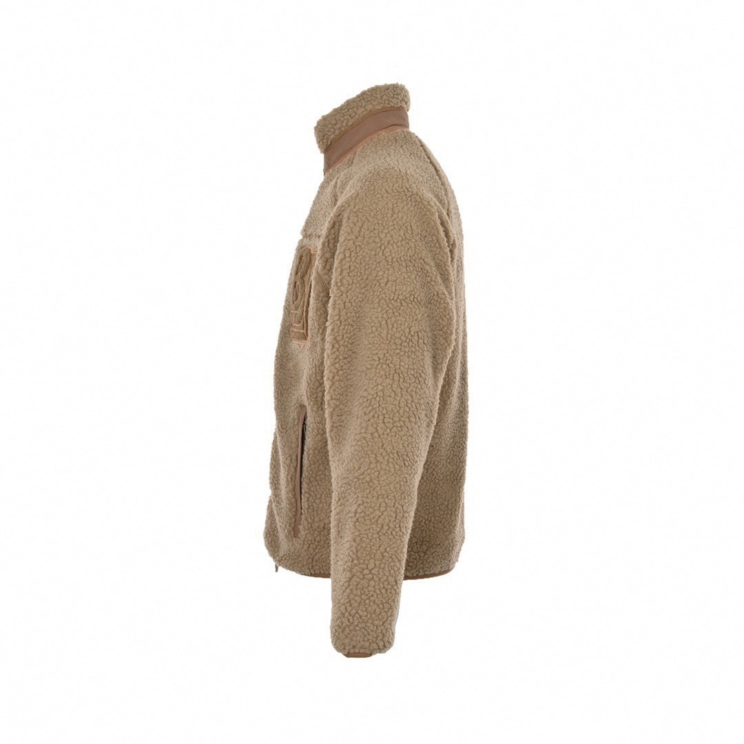 B Motif Deep Pile Fleece Jacket | Beige