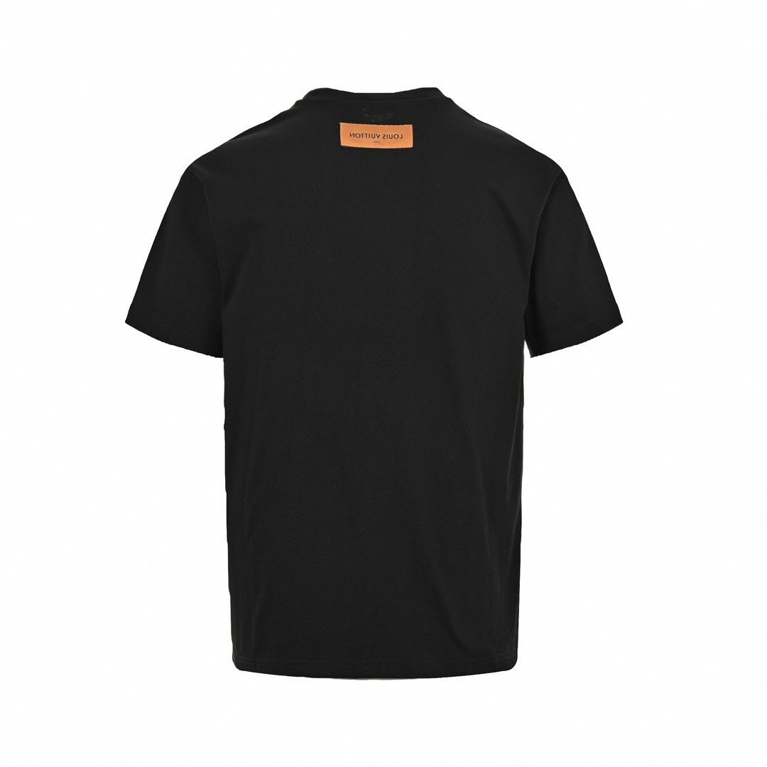 Monogram Shadow Pocket T-Shirt | Black