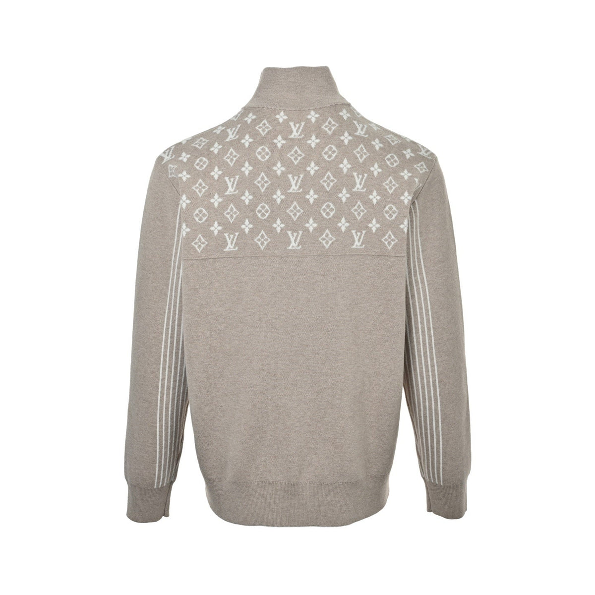 Monogram Jacquard Half-Zip Sweater