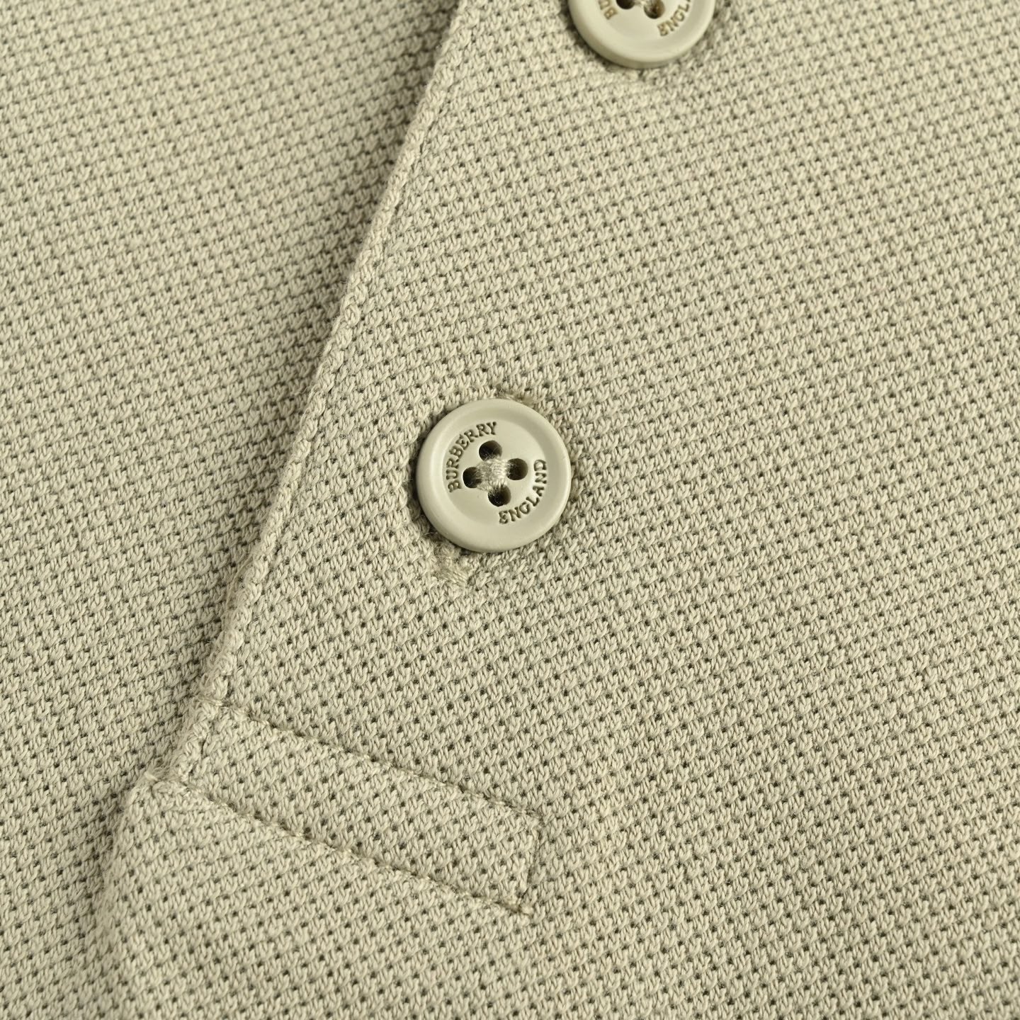 Check Collar Piqué Polo | Sage Green