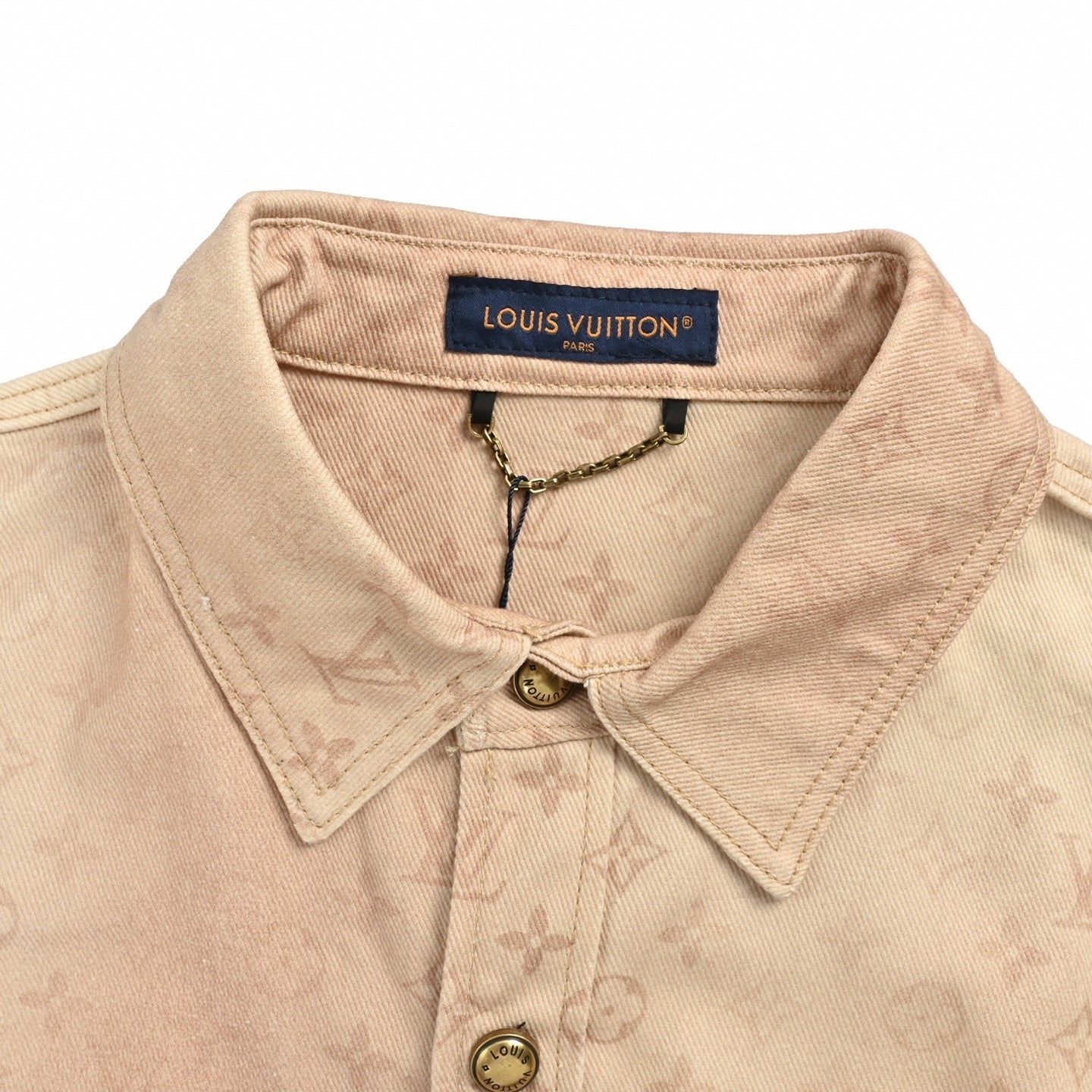 Monogram Denim Shirt | Sand Wash