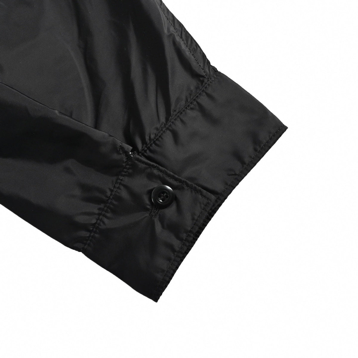 Nylon Zip-Up Jacket - Black