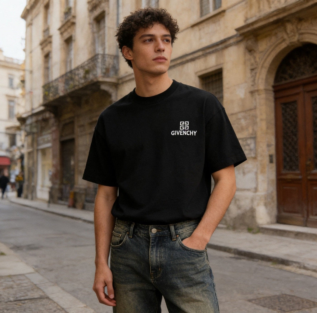 Distressed 4G Logo T-Shirt