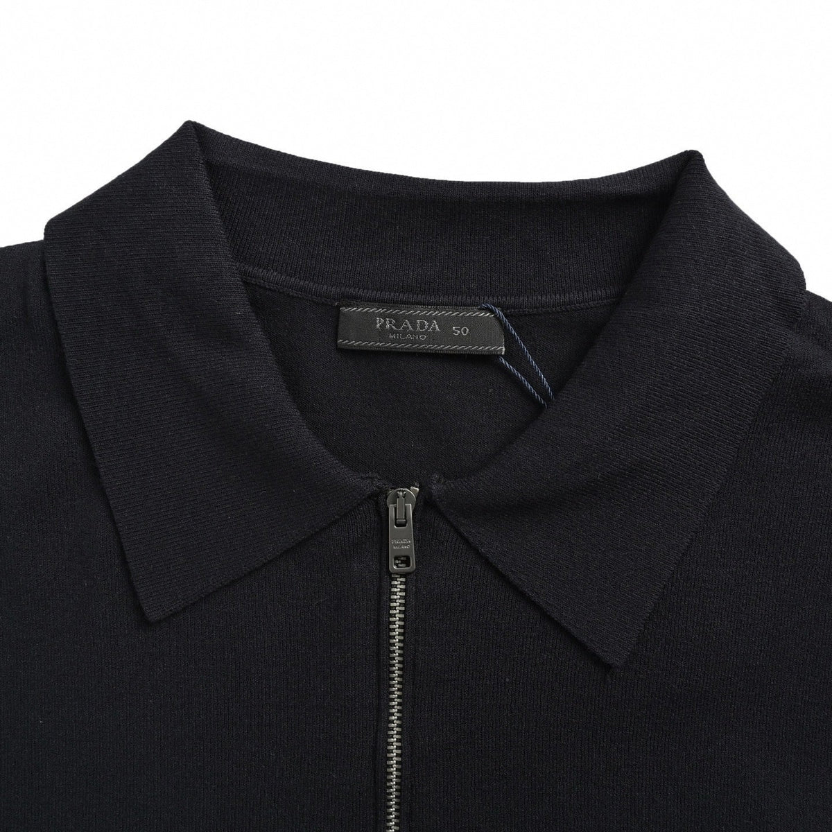 Logo-Embroidered Quarter-Zip Polo | Navy