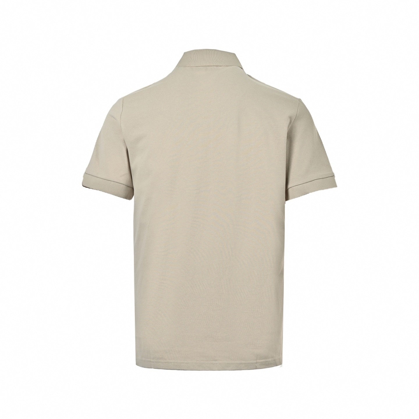 Zip-Neck Polo Shirt - Beige