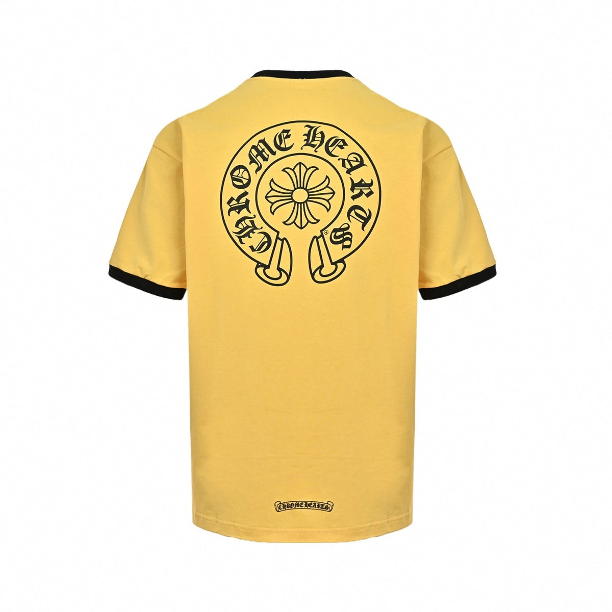 Horseshoe Logo Ringer T-Shirt | Yellow & Black