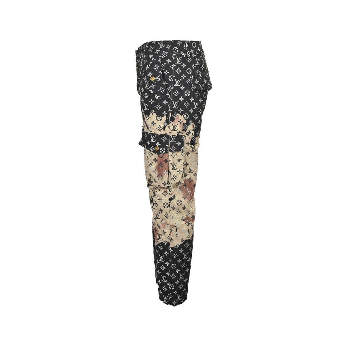 Bleached Monogram Cargo Pants