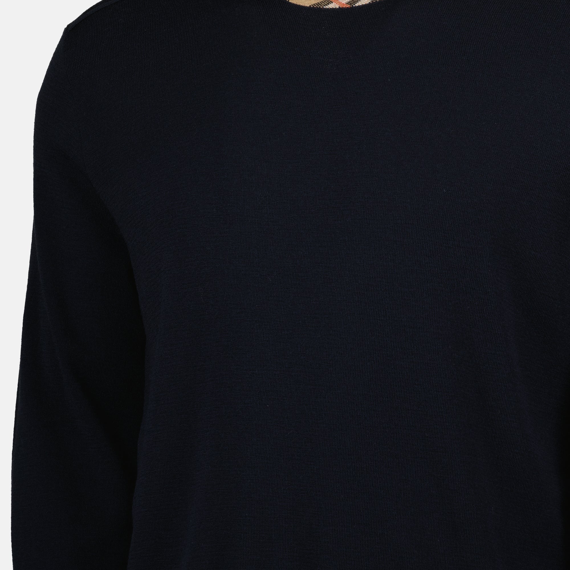 Check Wool Sweater