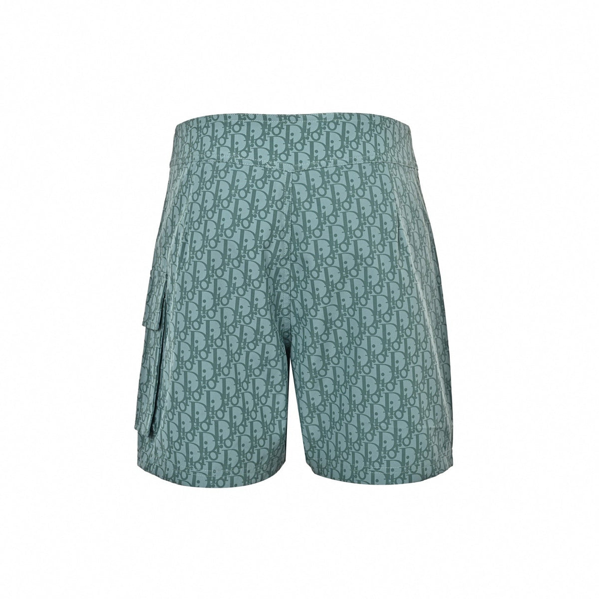 Oblique Swim Shorts | Aqua Green