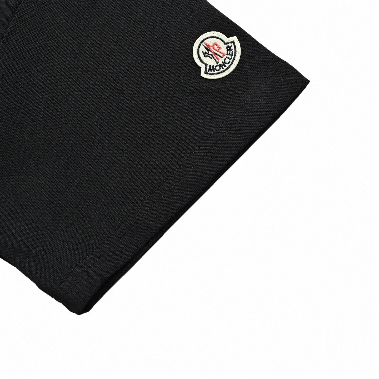 Oversized Terry Logo Patch T-Shirt - Black