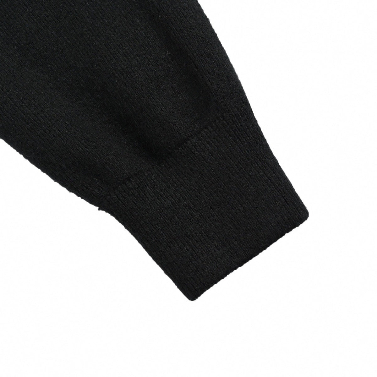 3D Monogram Relief Knit Bomber | Black