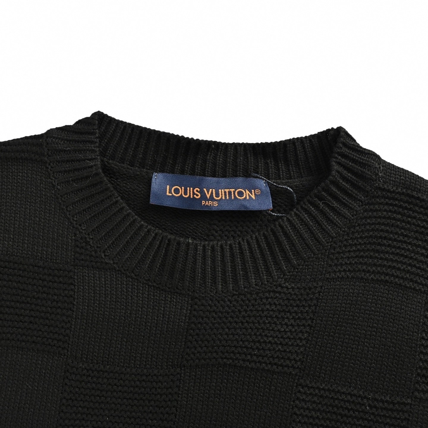 Damier Textured Sweater