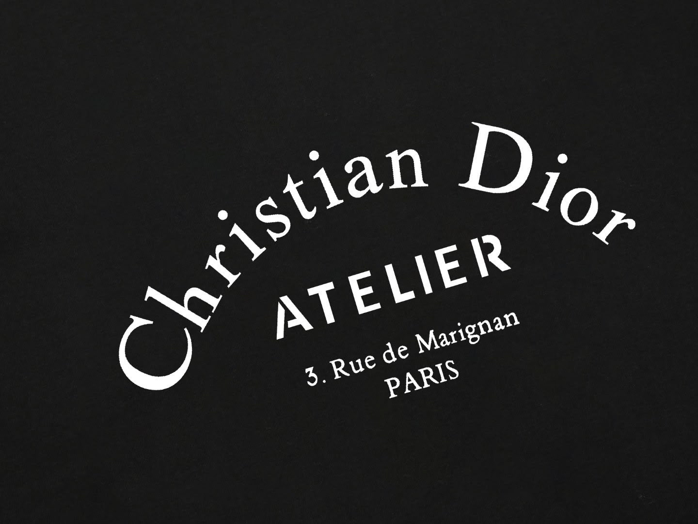Atelier Print T-Shirt | Black