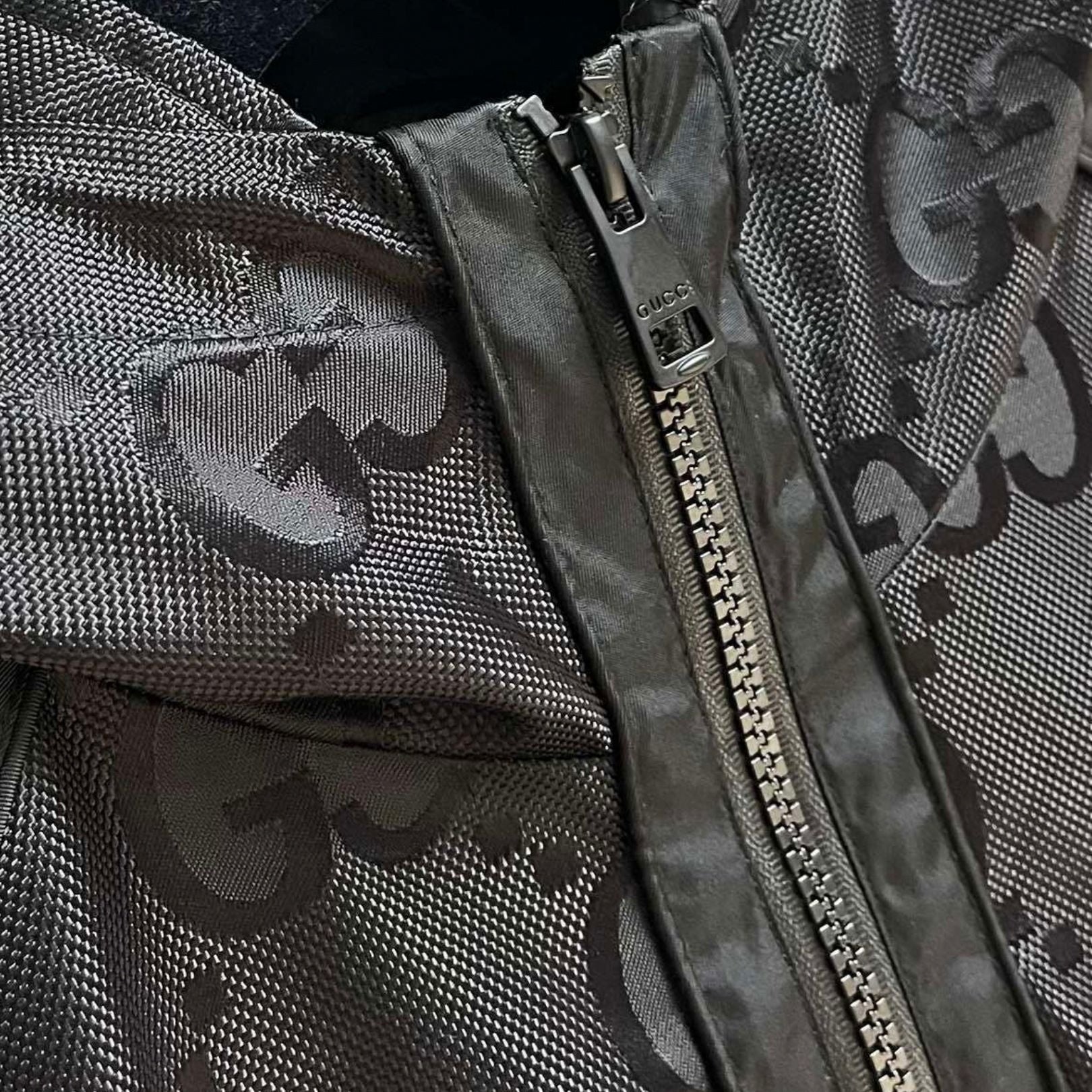 GG Embossed Nylon Windbreaker