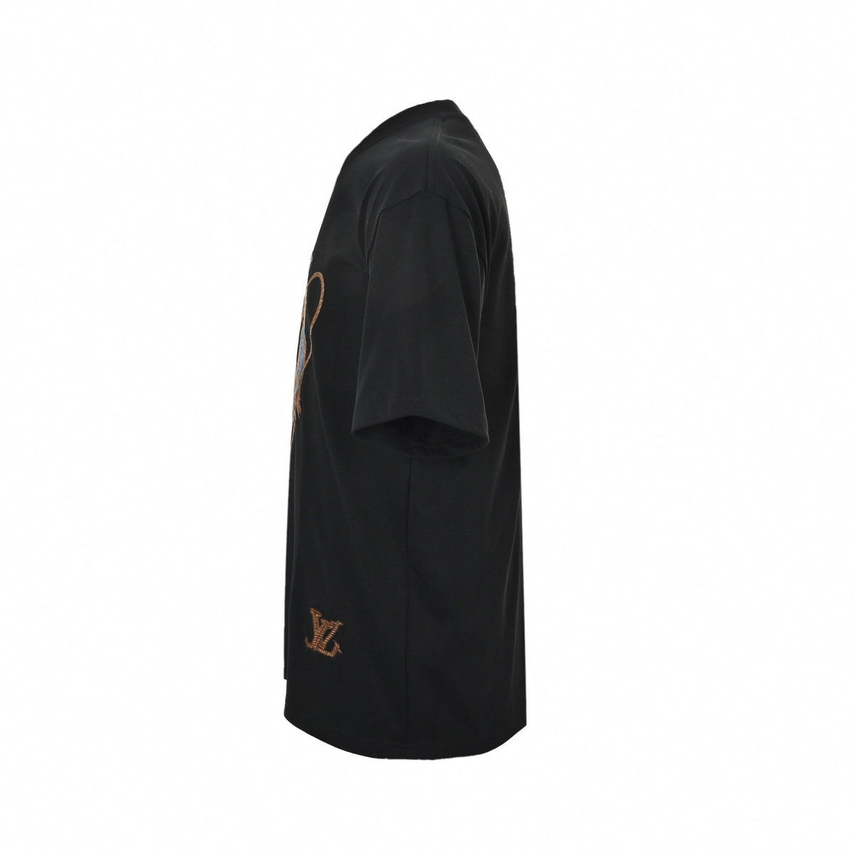 Embroidered Cowboy T-Shirt - Black