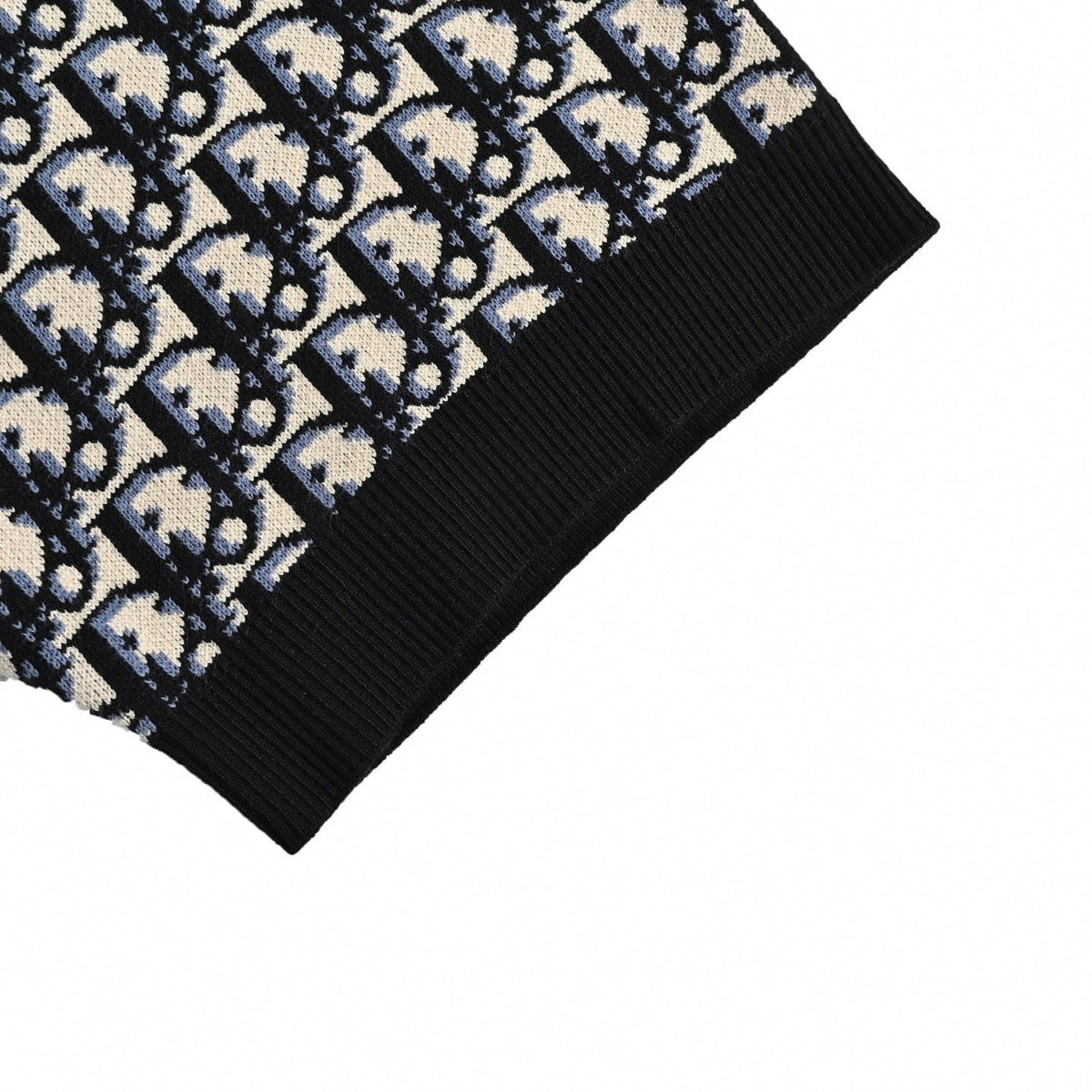 Oblique Jacquard Knit Polo