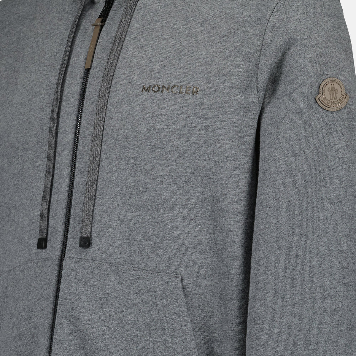 Gray Zipped Sweatshirt