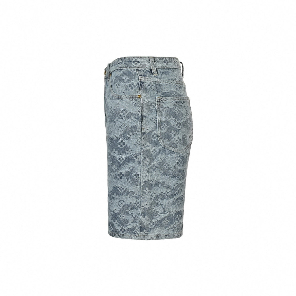 Monogram Denim Ensemble | Indigo Washed