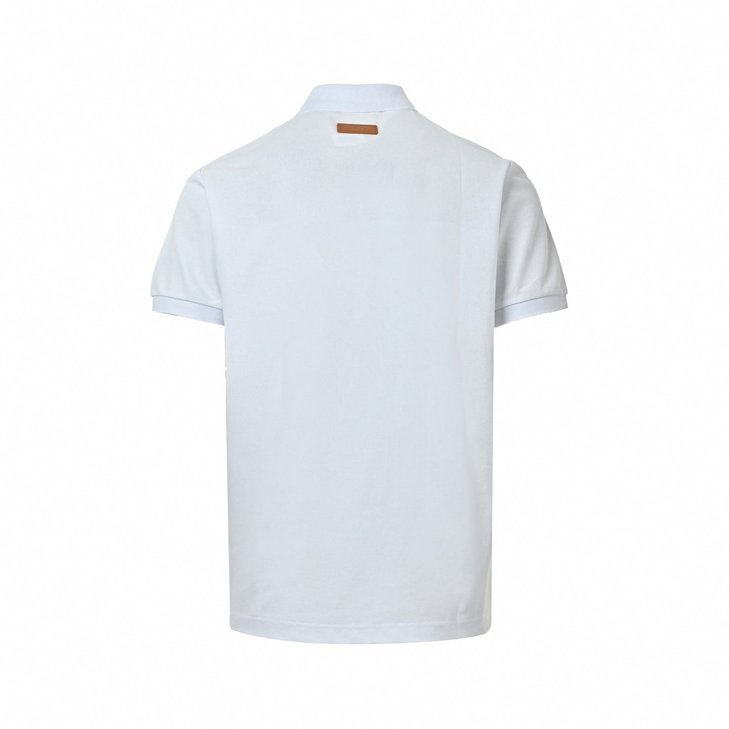 Color-Block Stripe Polo Shirt | White