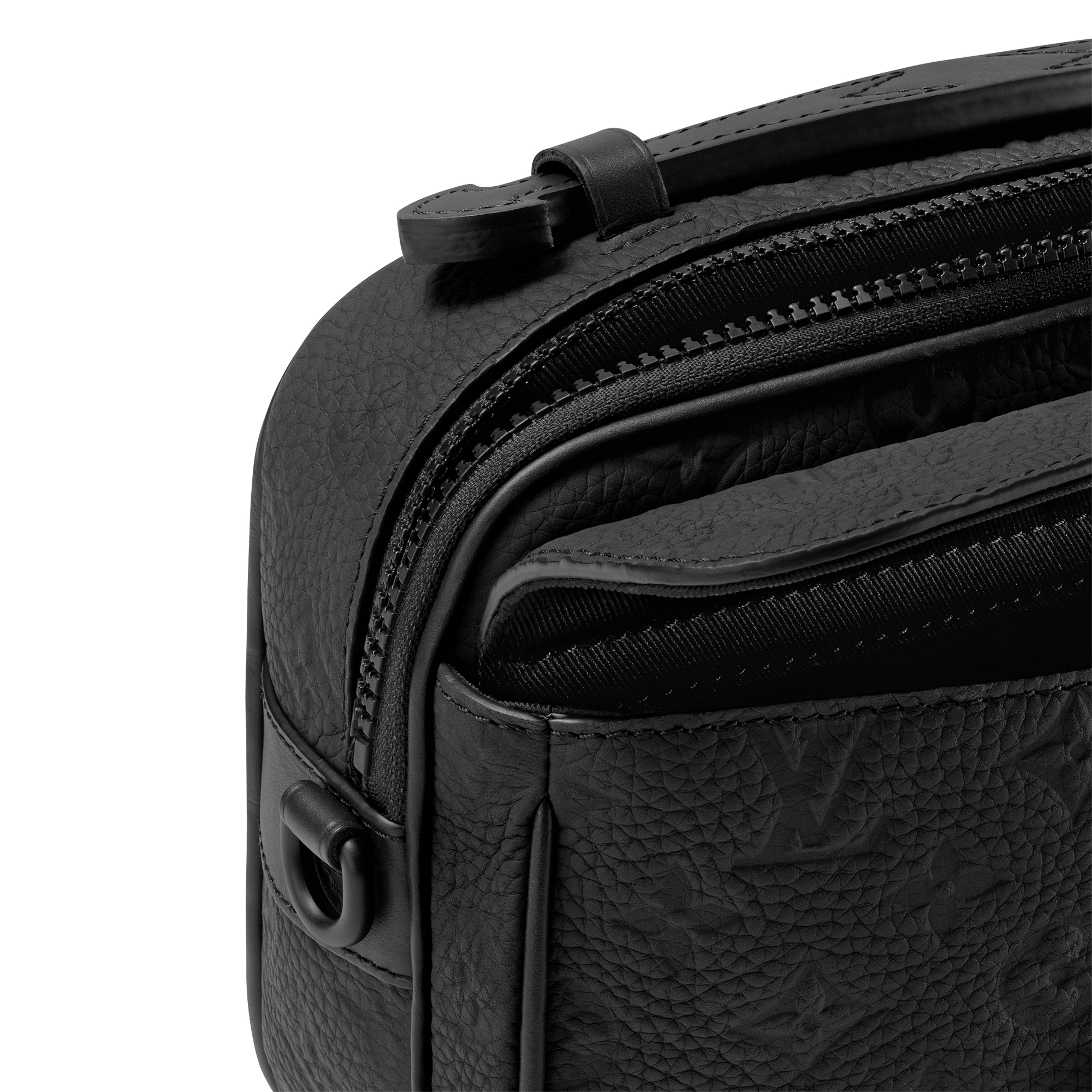 S-Lock Messenger Taurillon Monogram | Triple Black