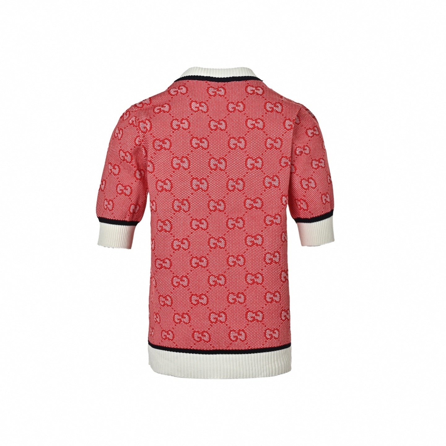 GG Monogram Knit T-Shirt | Red