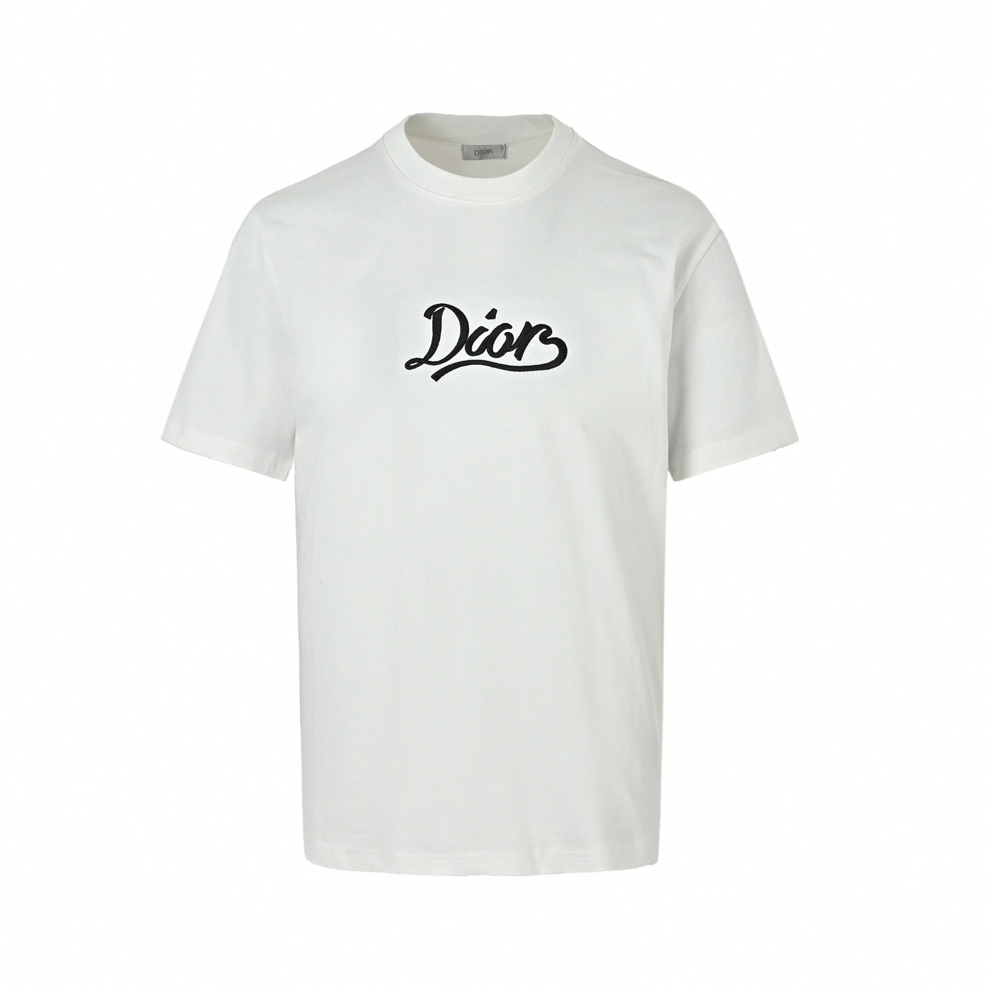 Embroidered Script Logo T-Shirt | White