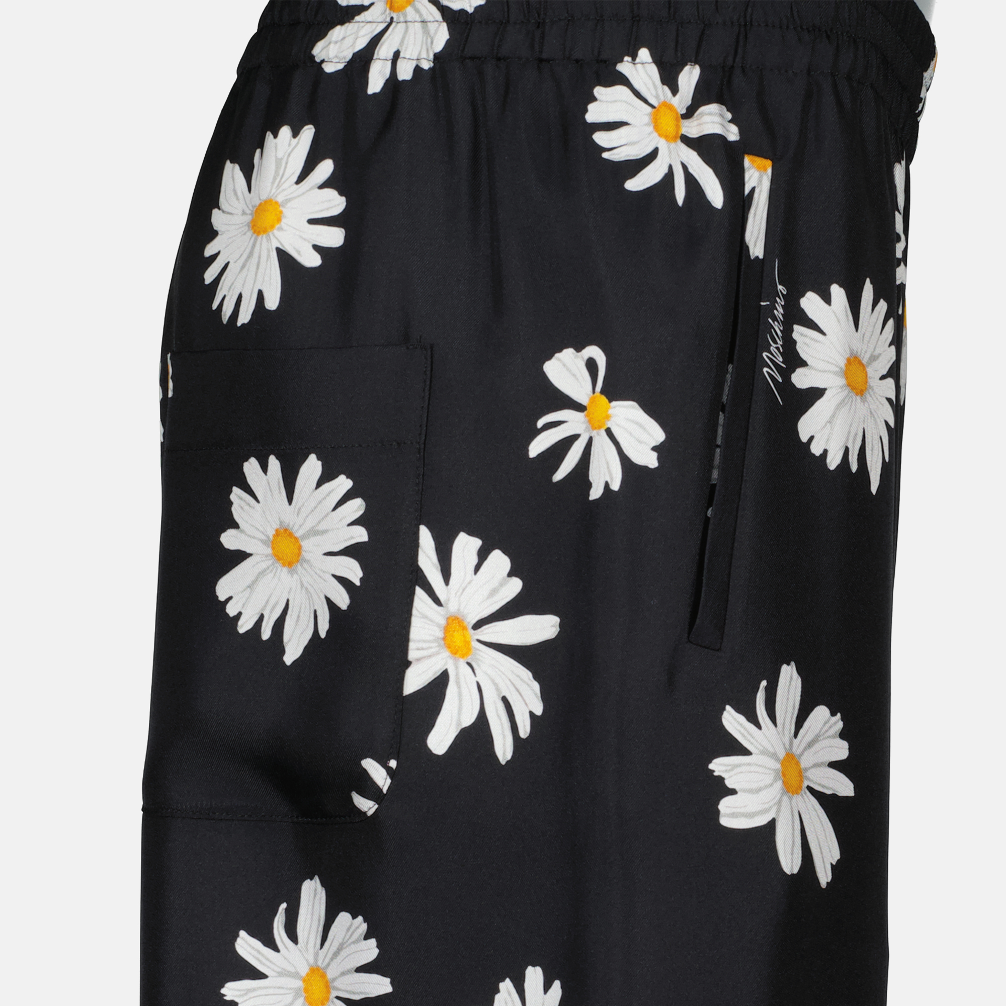 Black Floral Pants
