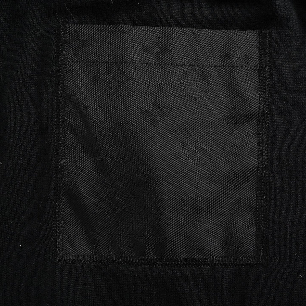D-Ring Detail Monogram Sweatshirt - Black