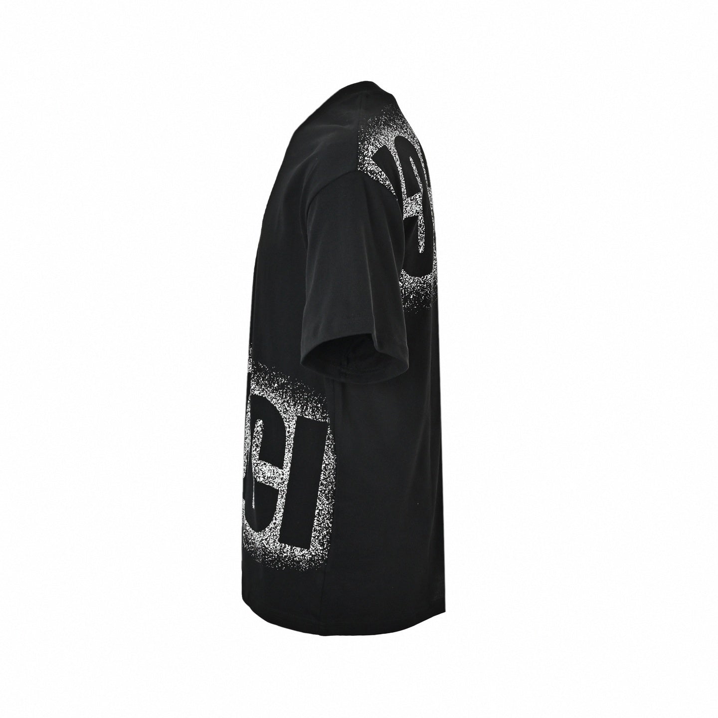 Wraparound Spray Logo T-Shirt | Black
