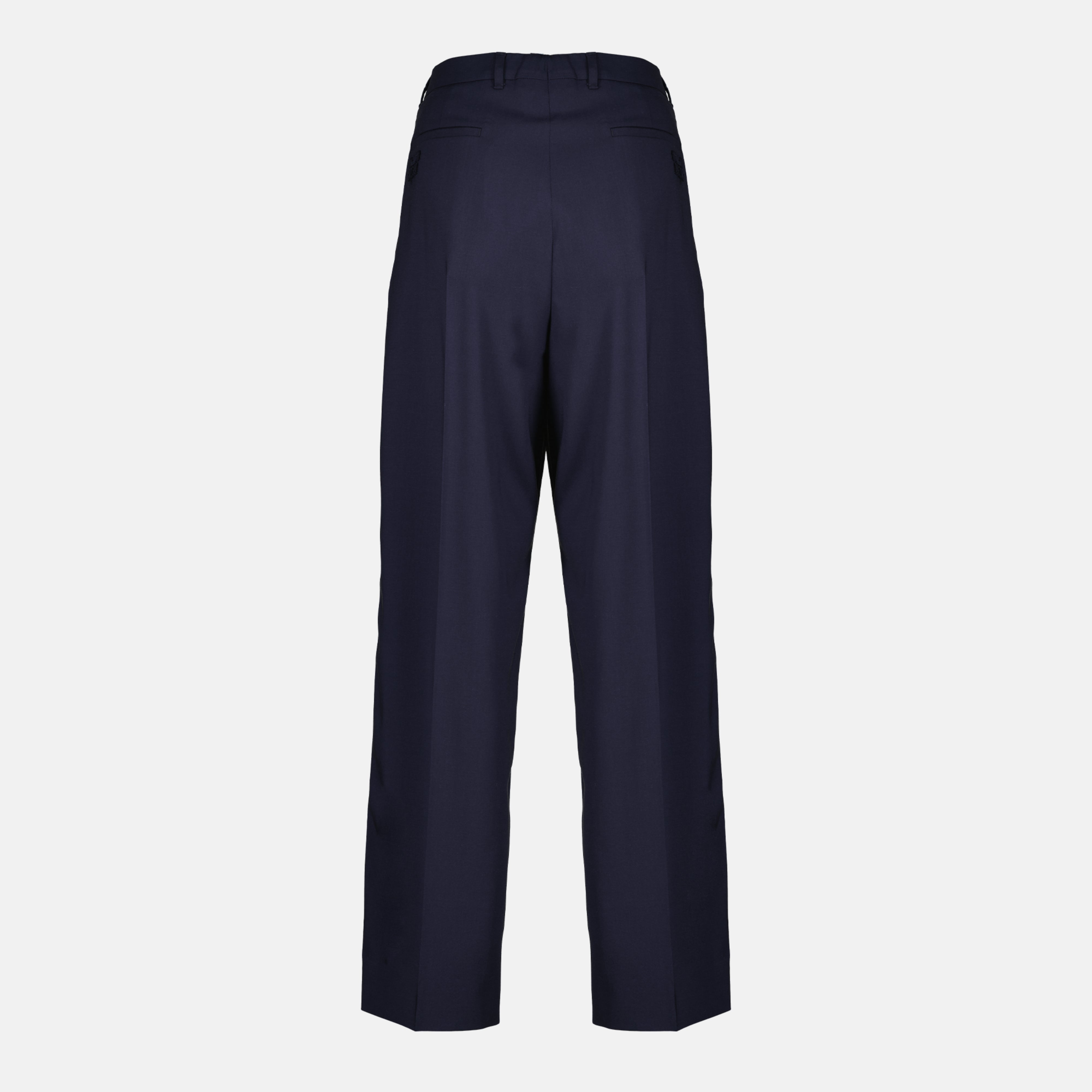 Navy Wool Trousers