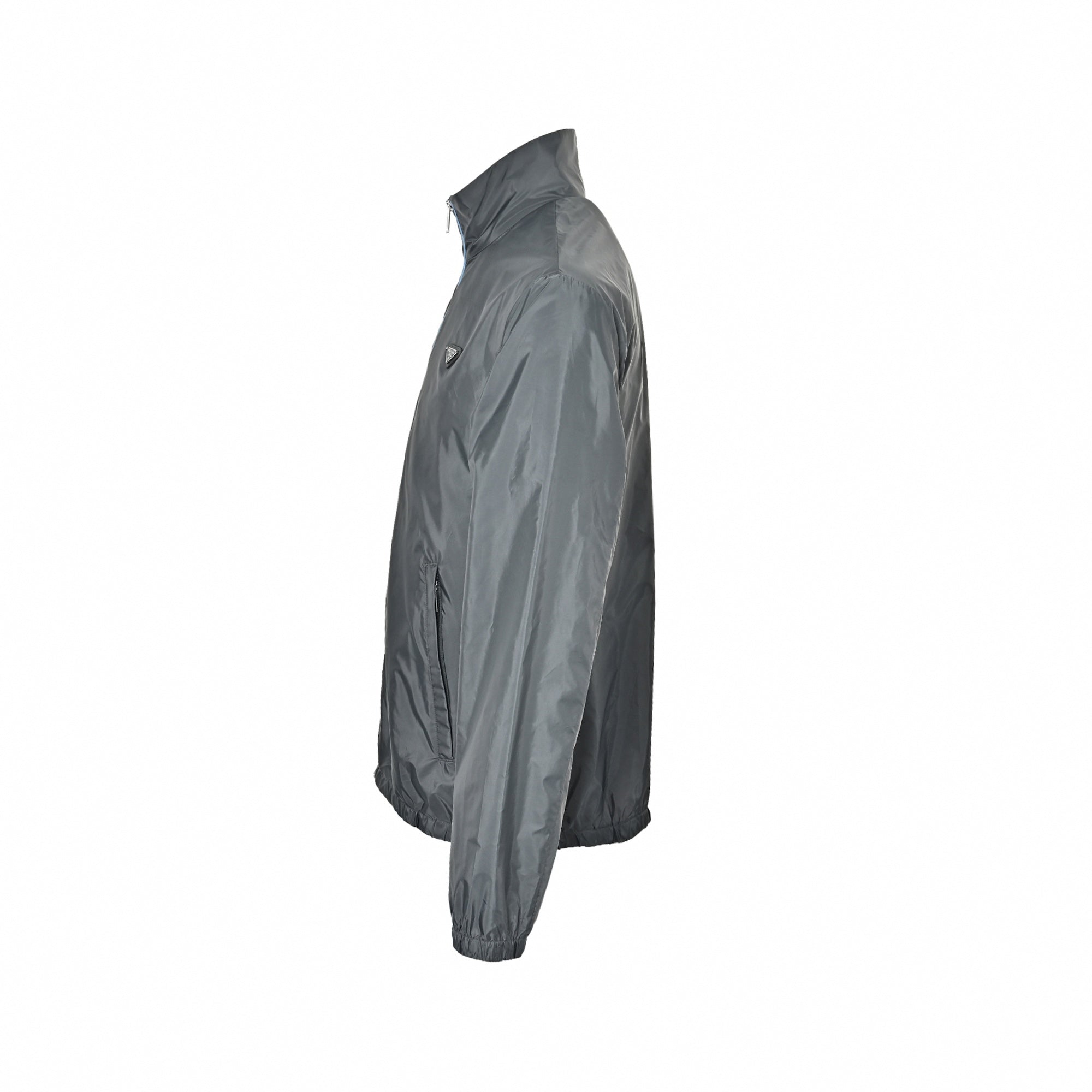 Triangle Logo Nylon Jacket - Grey