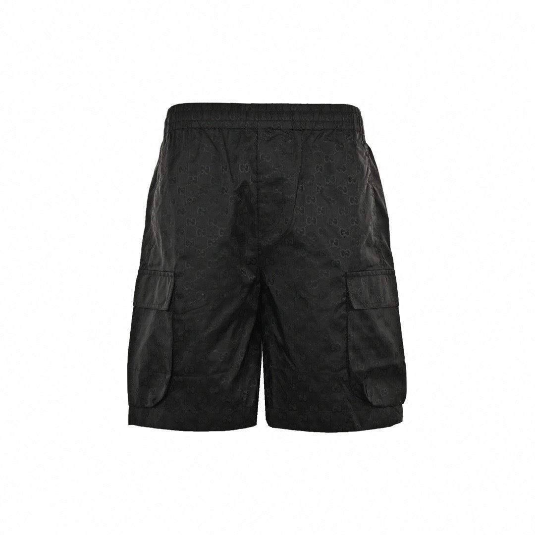 GG Monogram Nylon Cargo Shorts