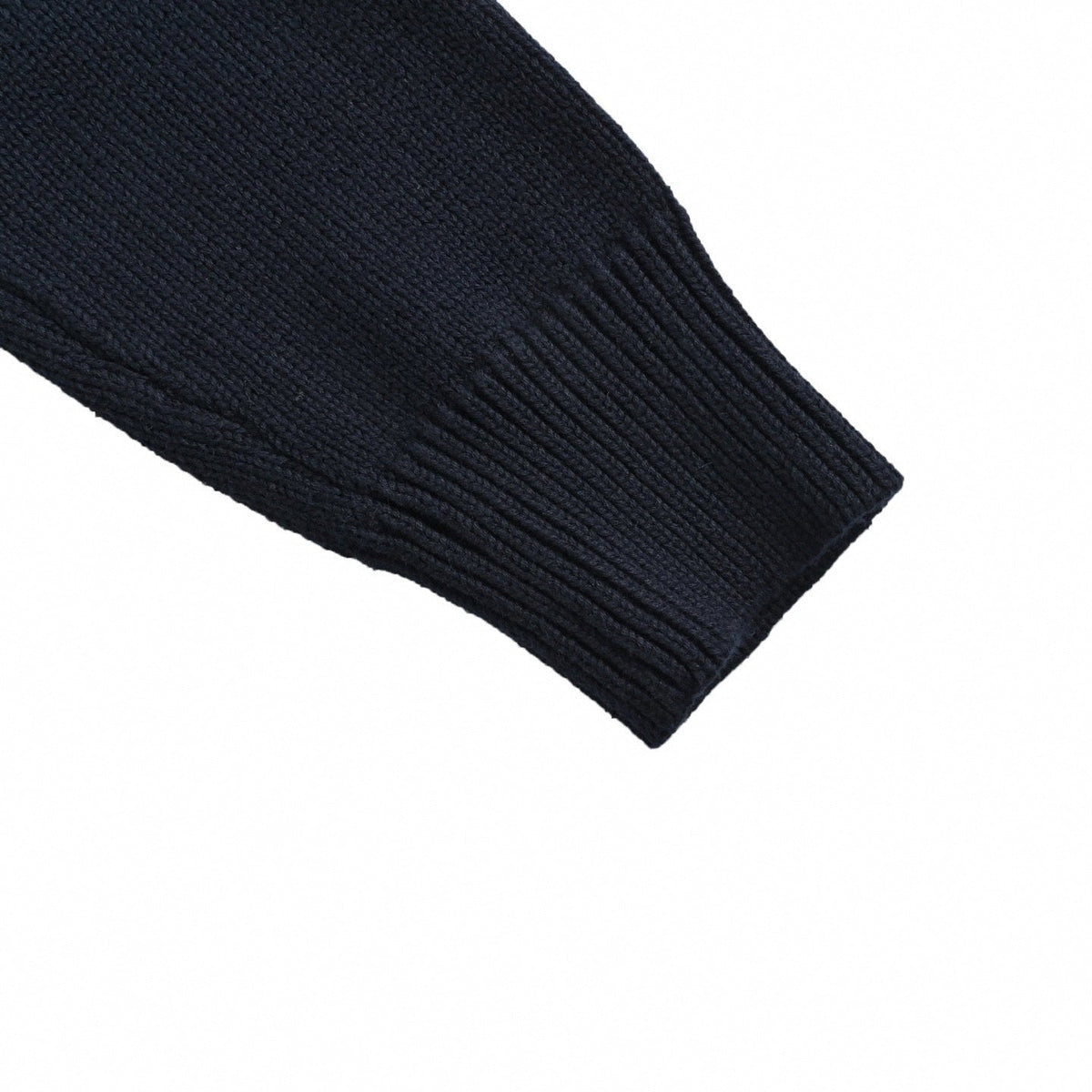 Embossed Monogram Flower Quarter-Zip | Navy