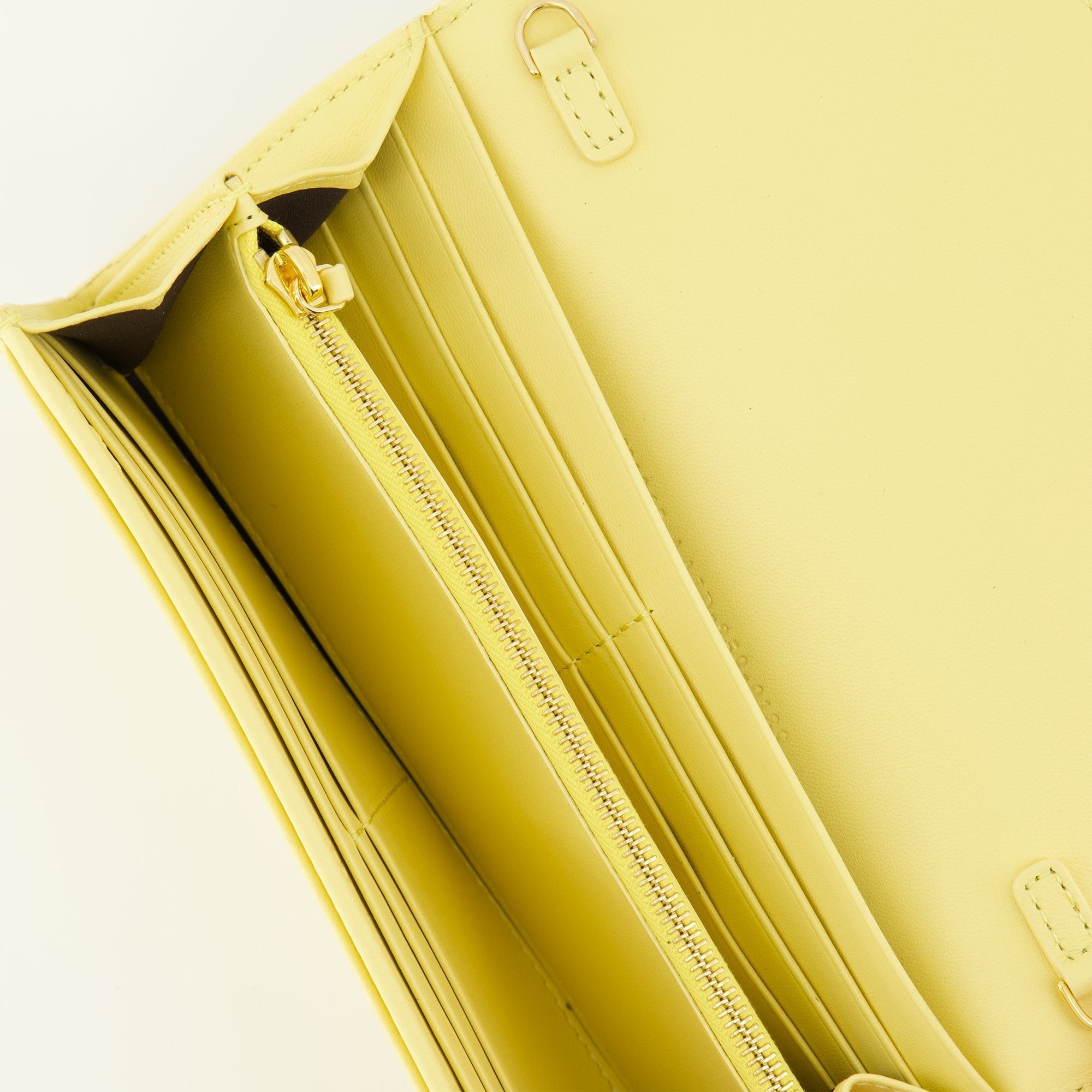 Yellow Chain Baguette Wallet
