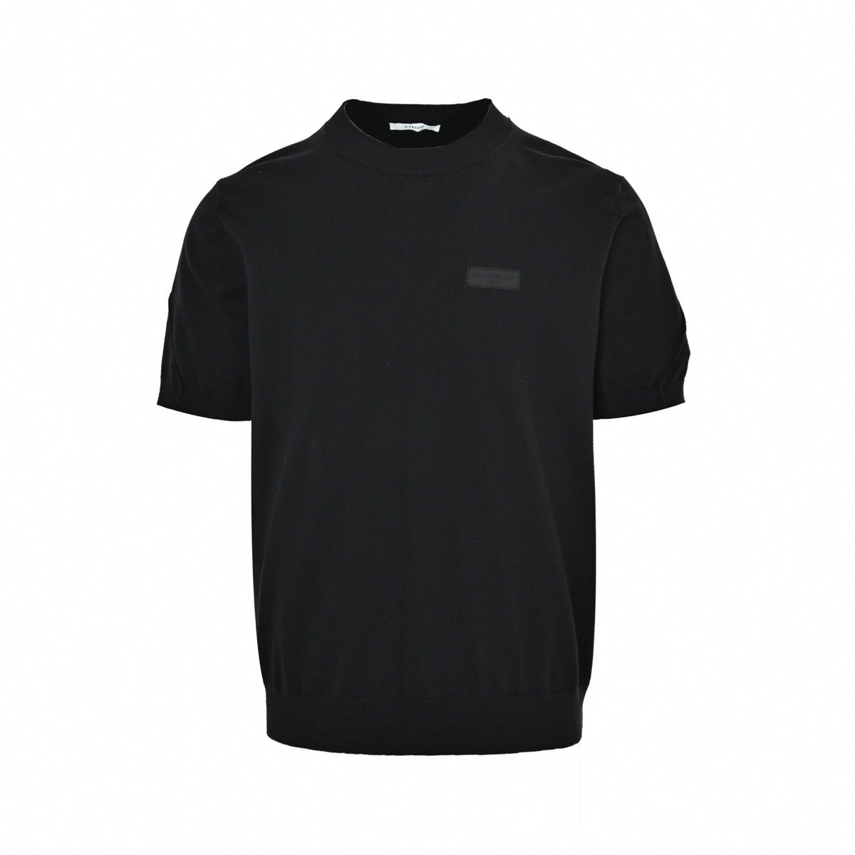Black-on-Black Grosgrain Patch T-Shirt - Black