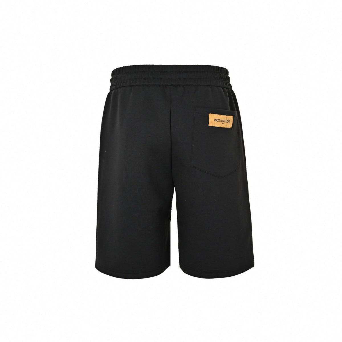 Tonal Embroidered Monogram Shorts | Black