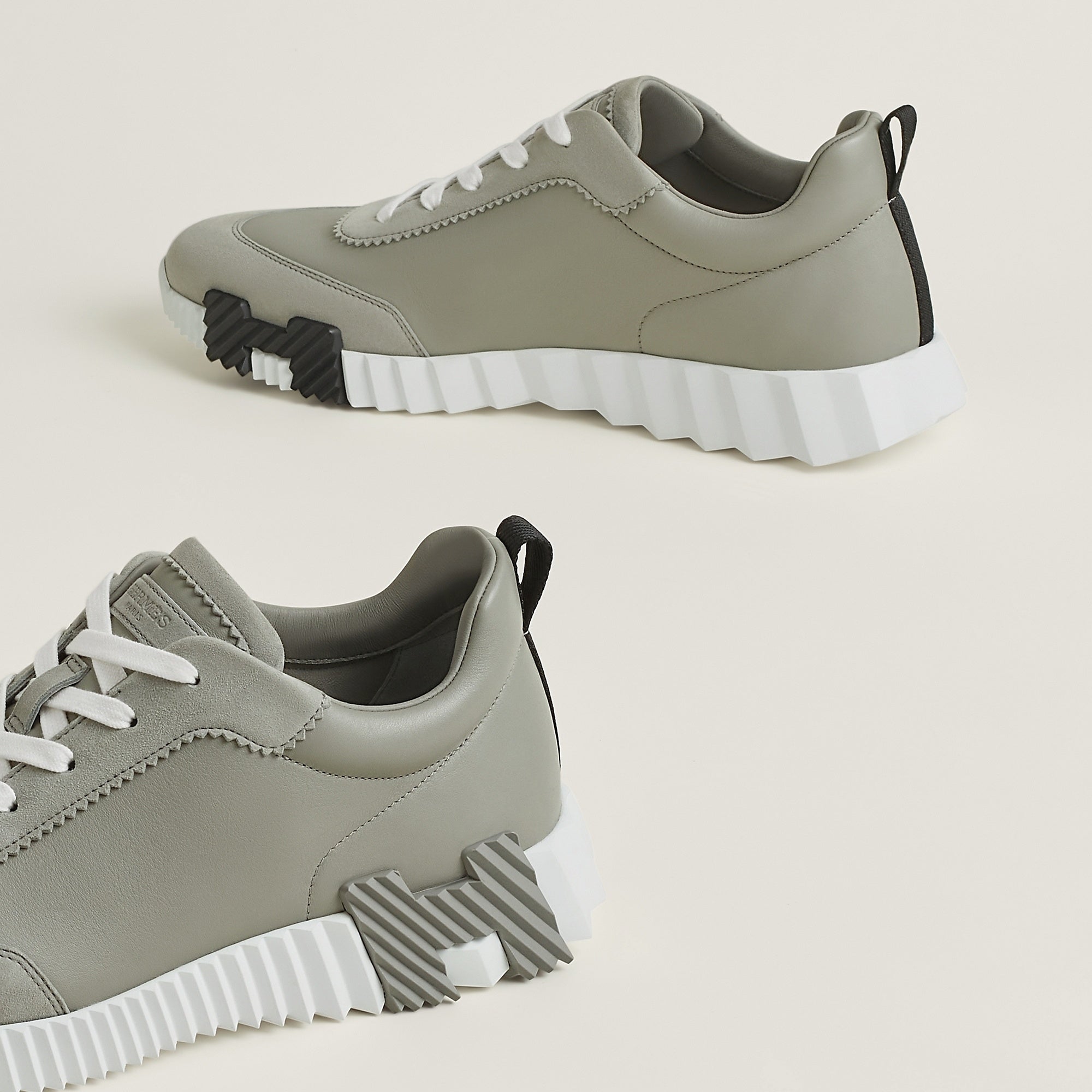 Bouncing Sneaker - Sage Grey/White