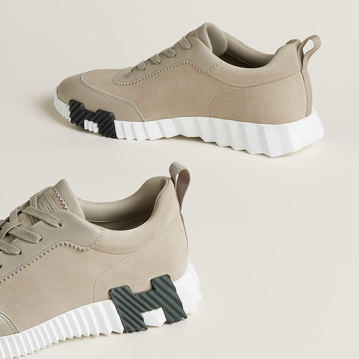 Bouncing Sneaker - Taupe/White
