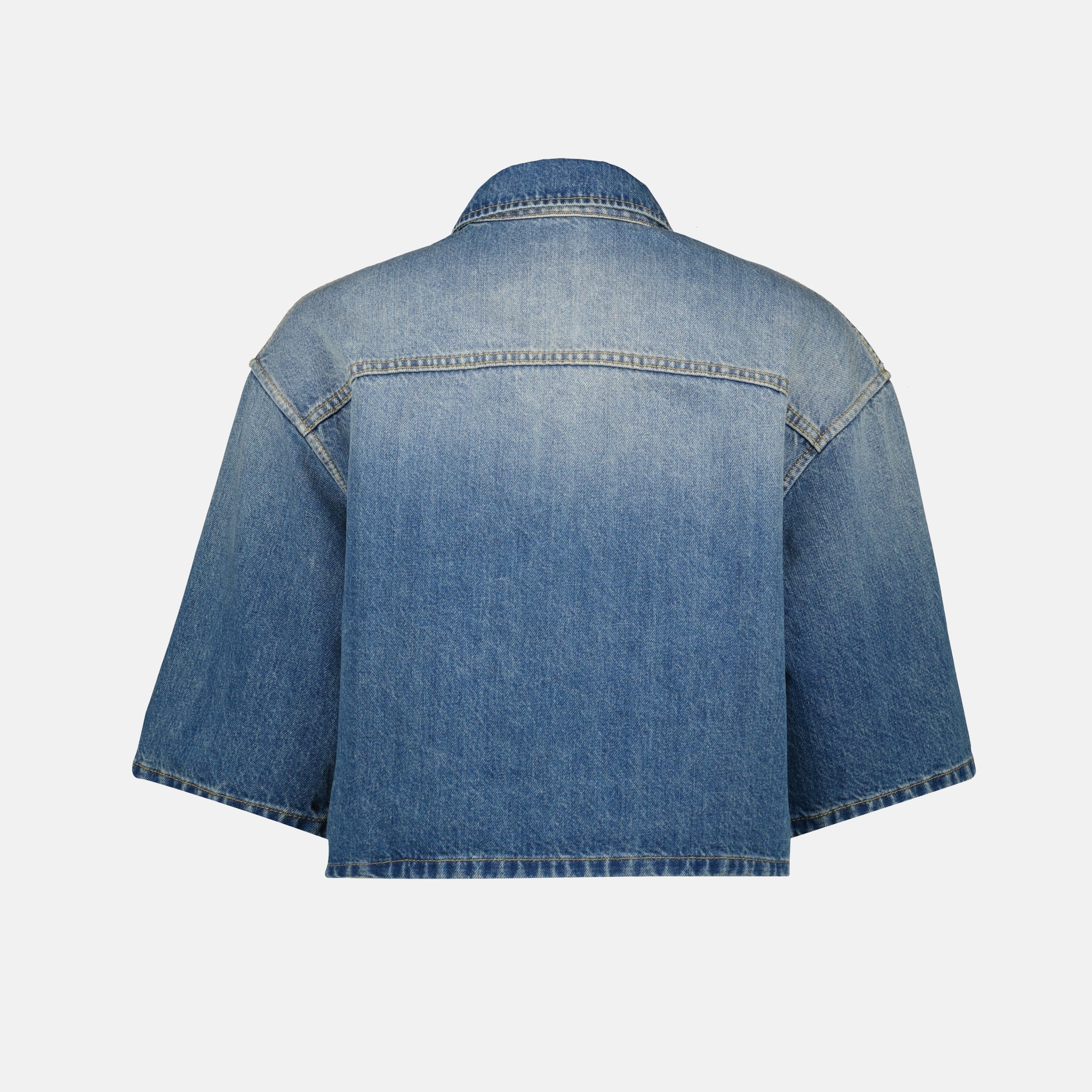 Short Denim Shirt