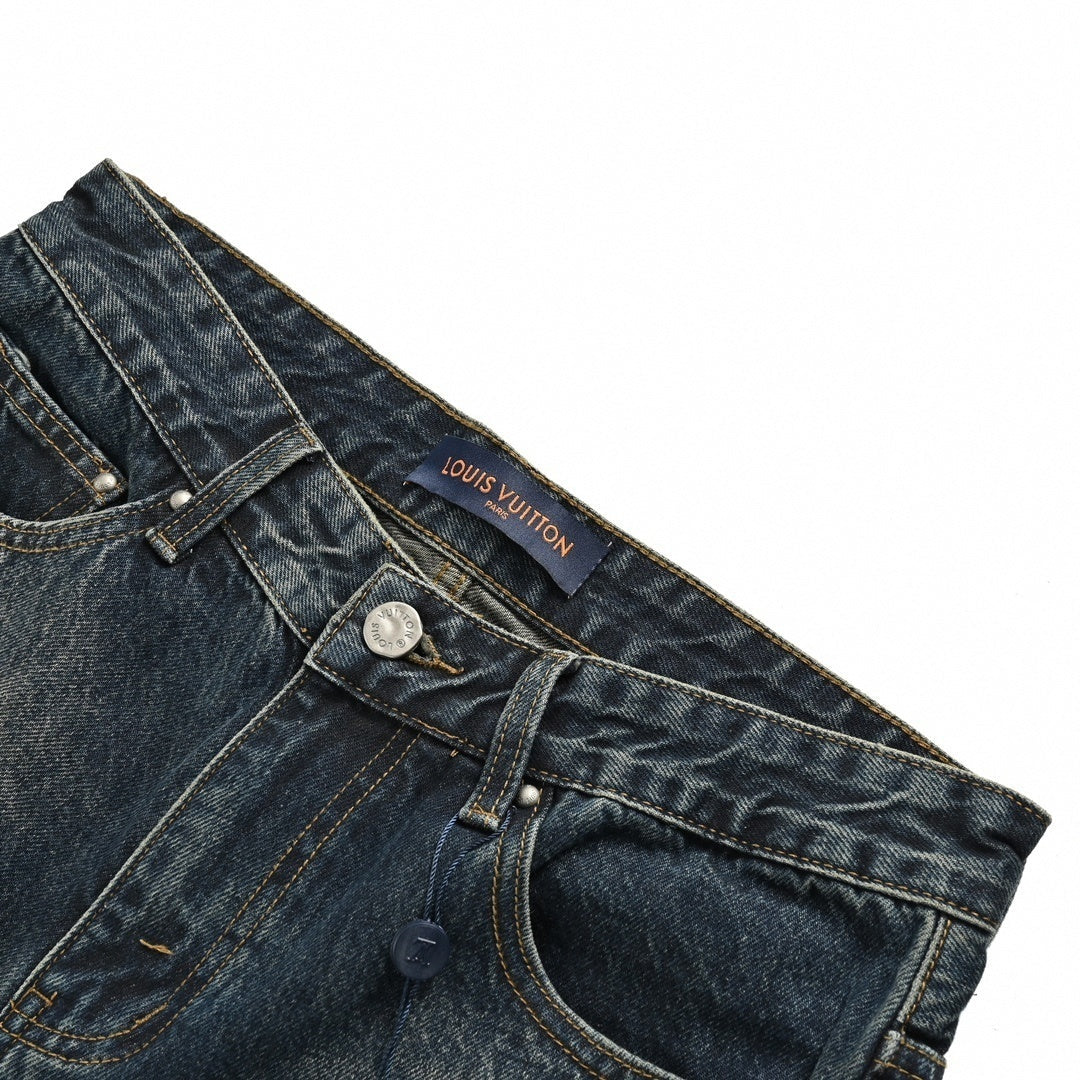 Hammer & Nail Embroidered Carpenter Denim | Vintage Blue