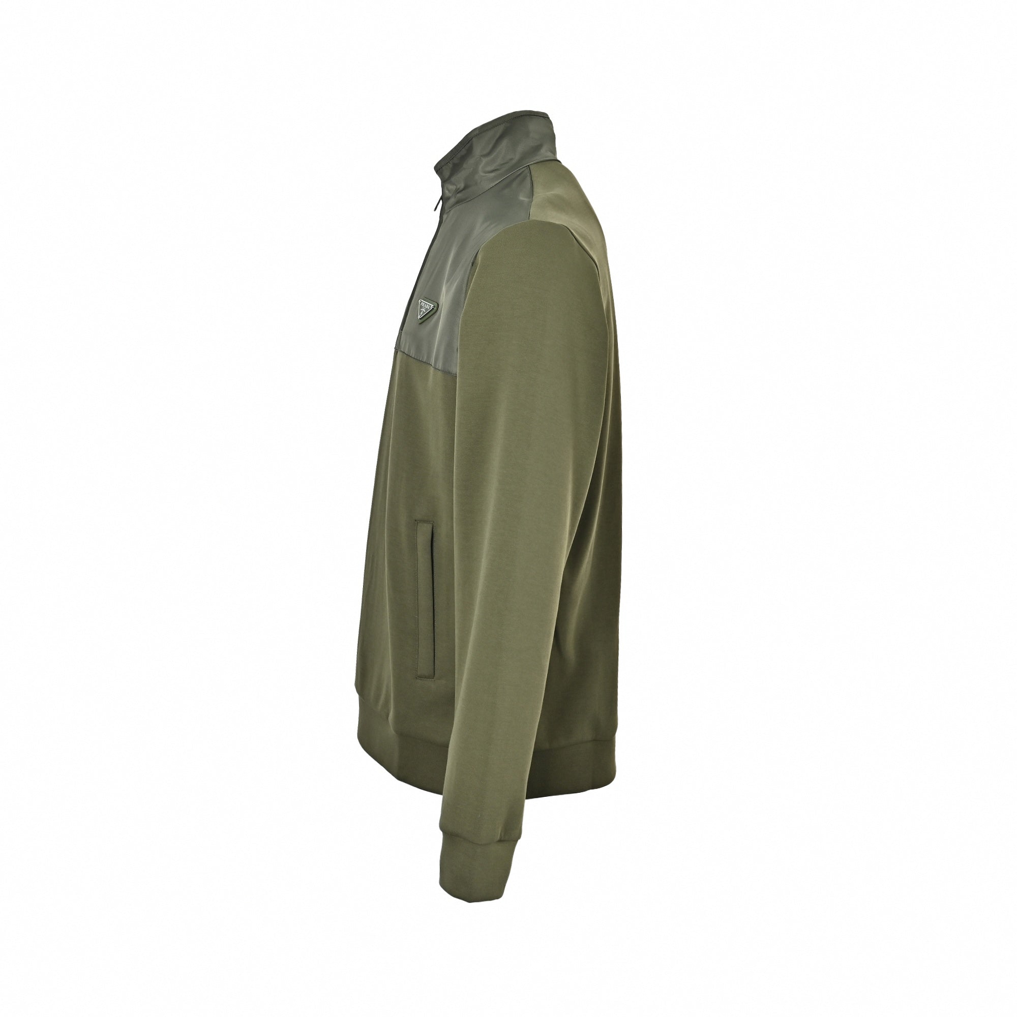 Re-Nylon and Cotton Half-Zip Sweatshirt