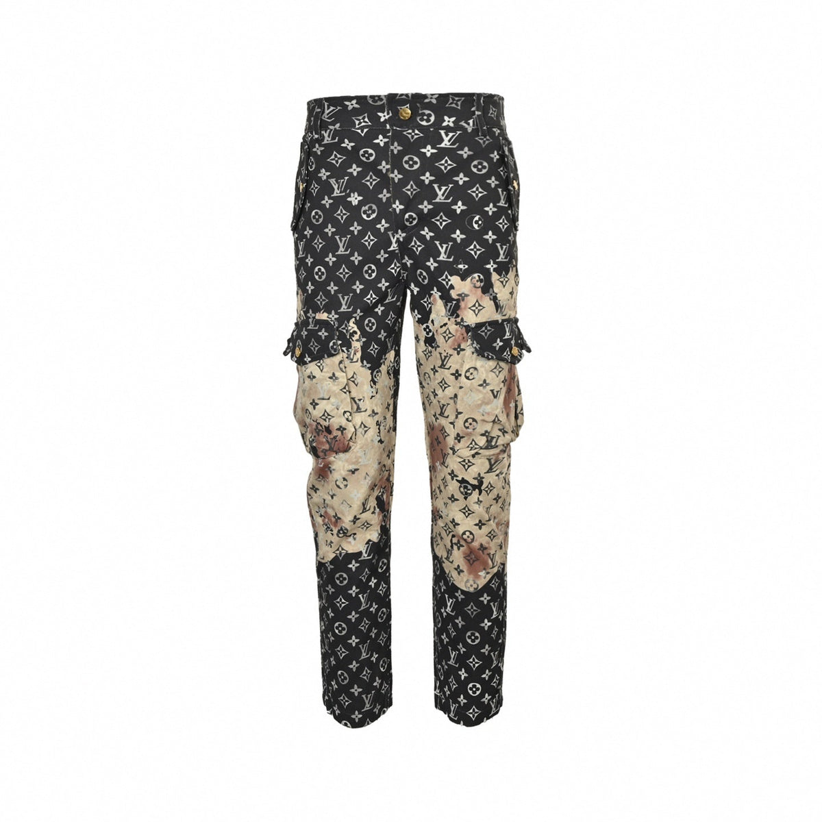 Bleached Monogram Cargo Pants